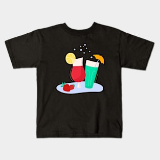 Summer Drinks Kids T-Shirt